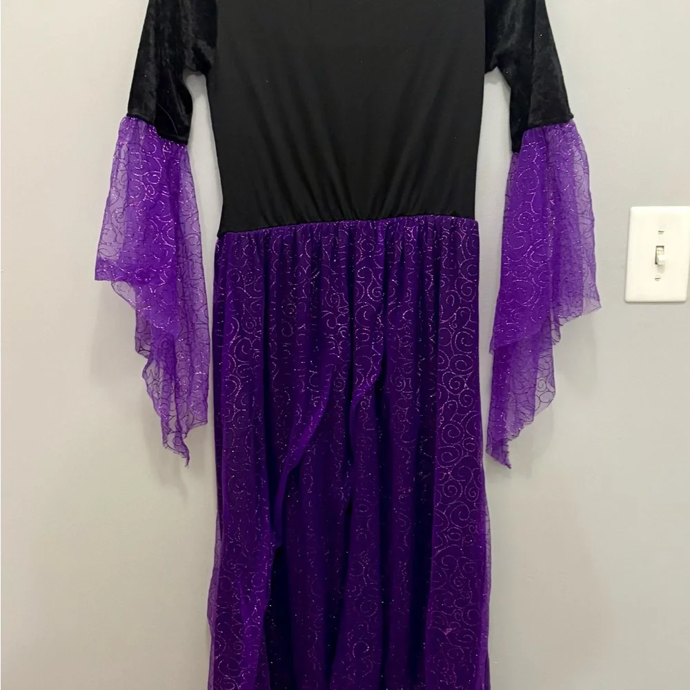 Enchanting Black and Purple Kids Halloween Costume